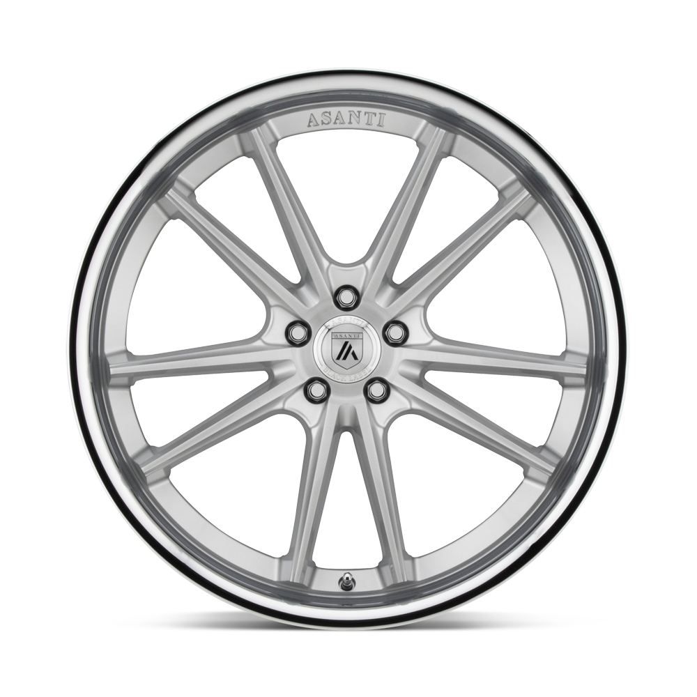Asanti Wheels ABL-23 SIGMA Size 22 Brushed Silver with Chrome Lip - Image 2