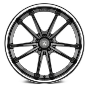 Asanti Wheels ABL-23 SIGMA Size 22 Gloss Black with Chrome Lip