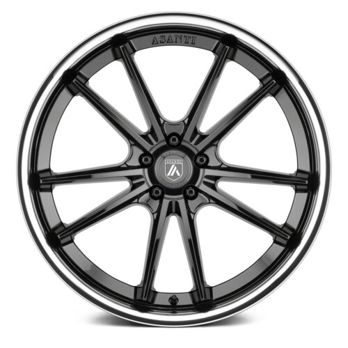 Asanti Wheels ABL-23 SIGMA Size 22 Gloss Black with Chrome Lip