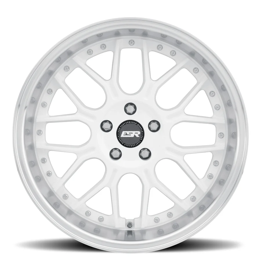 ESR CS18 Wheels Size 19 Gloss White with Machine Lip - Imagen 2