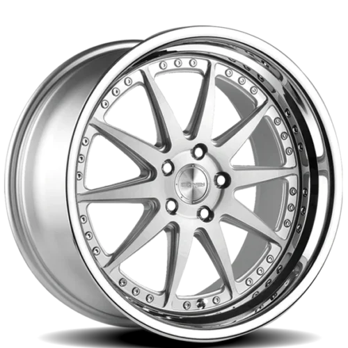 RENNEN CSL1 Wheels Rim Size 18 Inch Silver Brushed with Chrome Step Lip