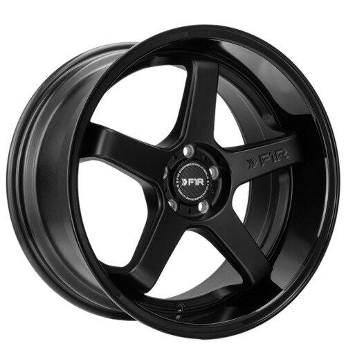 F1R FC5 Wheel Size 18 Inch Matte Black with Gloss Black Lip