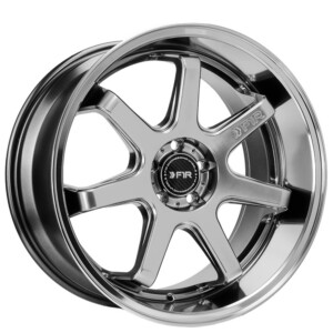 F1R FC7 Wheel Size 18 Inch Hyper Black with Polish Lip