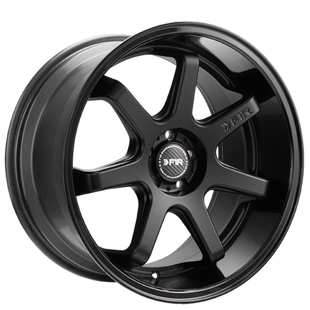 F1R FC7 Wheel Size 18 Inch Matte Black with Gloss Black Lip
