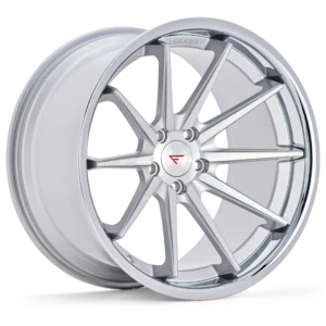 FERRADA FR4 Wheels Rims Size 22 Machine Silver with Chrome Lip