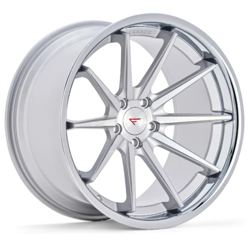 FERRADA FR4 Wheels Rims Size 22 Machine Silver with Chrome Lip