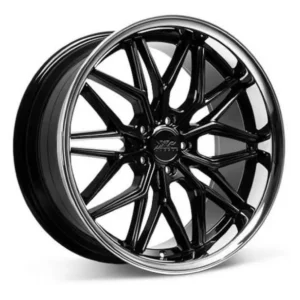 XXR 586 Rim Wheel Size 20 Inch Gloss Black w/ Chrome Lip