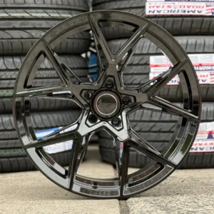 AF629 Wheel Rim Size 19 Inch Gloss Black (Wheel & Tire Package)