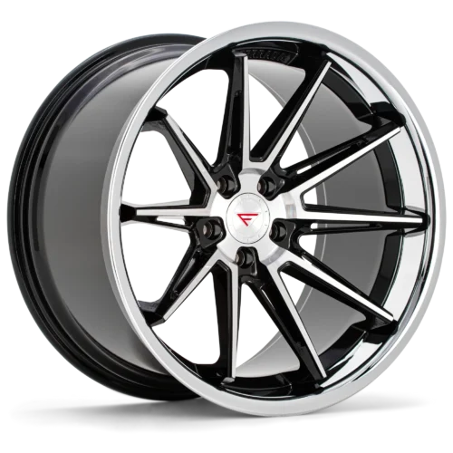FERRADA CM2 Wheels Size 19 Machine Silver with Chrome Lip