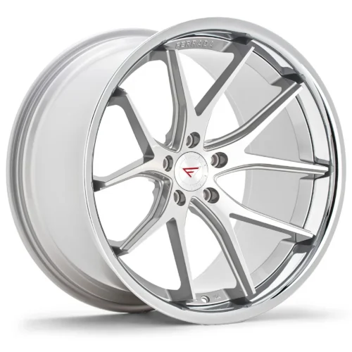 FERRADA FR2 Wheels Size 22 Machine Silver with Chrome Lip