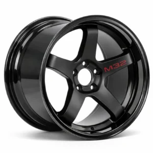 C M32 Wheels Size 18 Matte Black with Gloss Black Lip