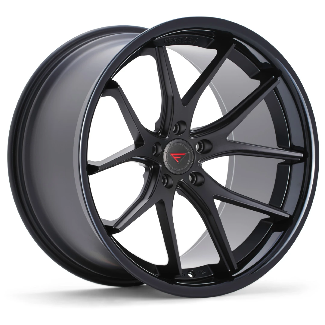 FERRADA FR2 Wheels Size 20 Matte Black with Gloss Black Lip
