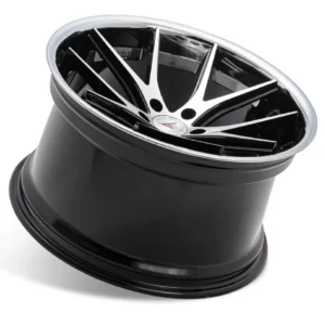 FERRADA FR2 Wheels Size 20 Machine Black with Chrome Lip