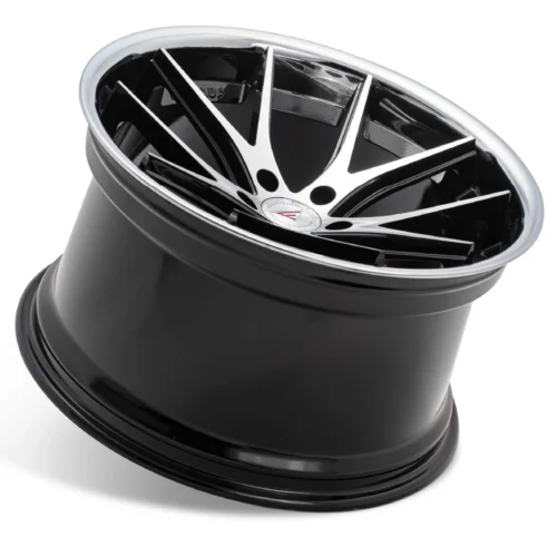 FERRADA FR2 Wheels Size 20 Machine Black with Chrome Lip