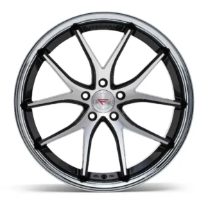FERRADA FR2 Wheels Size 20 Machine Black with Chrome Lip