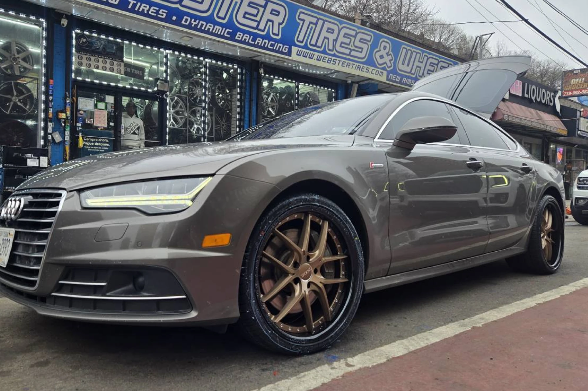 XIX X61 Wheels Rims Size 20 Matte Bronze with Gloss Black Lip - Imagen 5