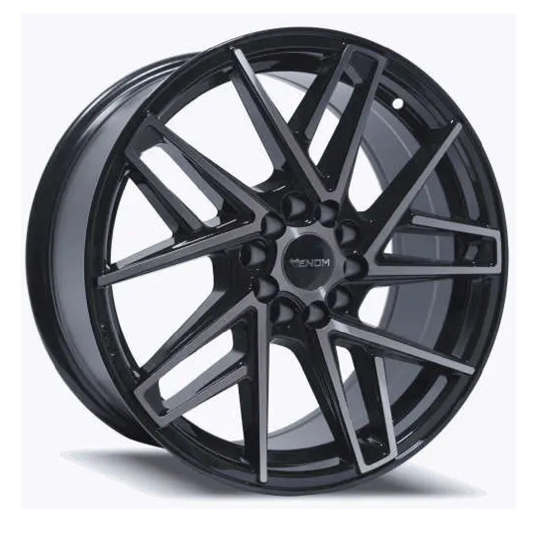 Venom 48 Wheels Size 18 Inch Gloss Black with Machined Faces