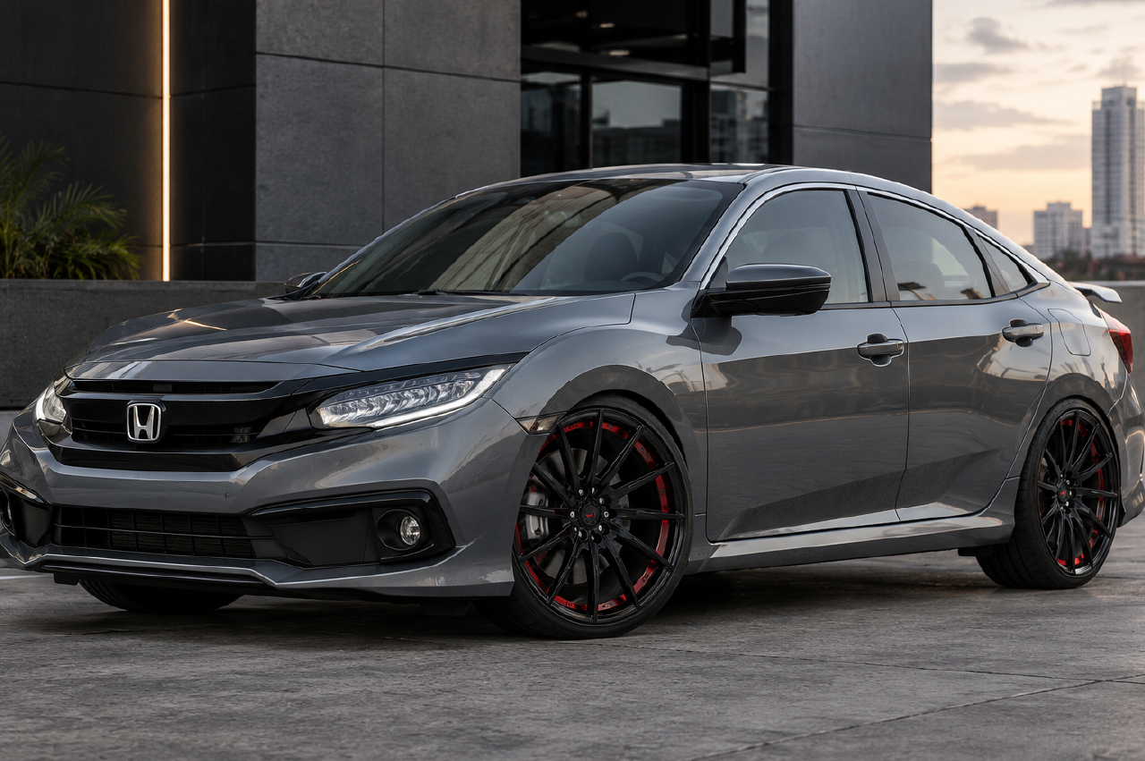 Axia AF-201 Wheels Rims Size 17 Gloss Black Red Under - Image 3