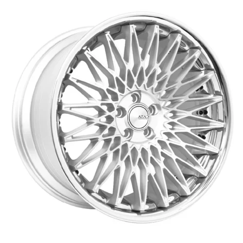 Azad AZSLS2.0 Wheels Rims 22 Inches Brushed Silver with SS Lip
