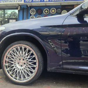 Azad AZSLS2.0 Wheels Rims 22 Inches Brushed Silver with SS Lip